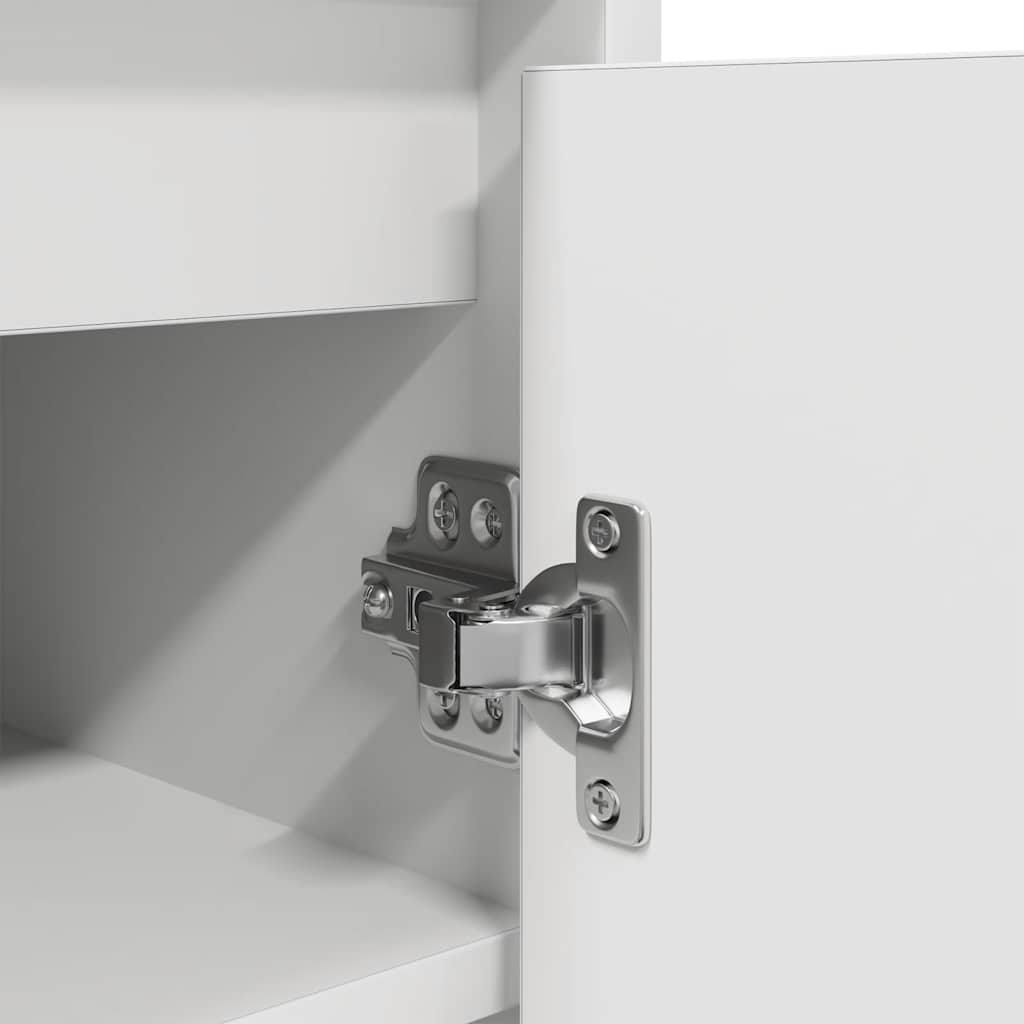 Botník Bílý 57X34X76 Cm Kompozitní Dřevo