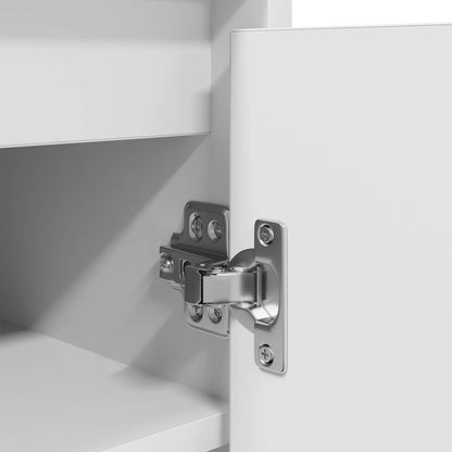 Botník Bílý 57X34X76 Cm Kompozitní Dřevo