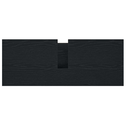 Koupelnová Skříňka S Umyvadlem A Zásuvkami Černý Dub Tmavě Moddrá