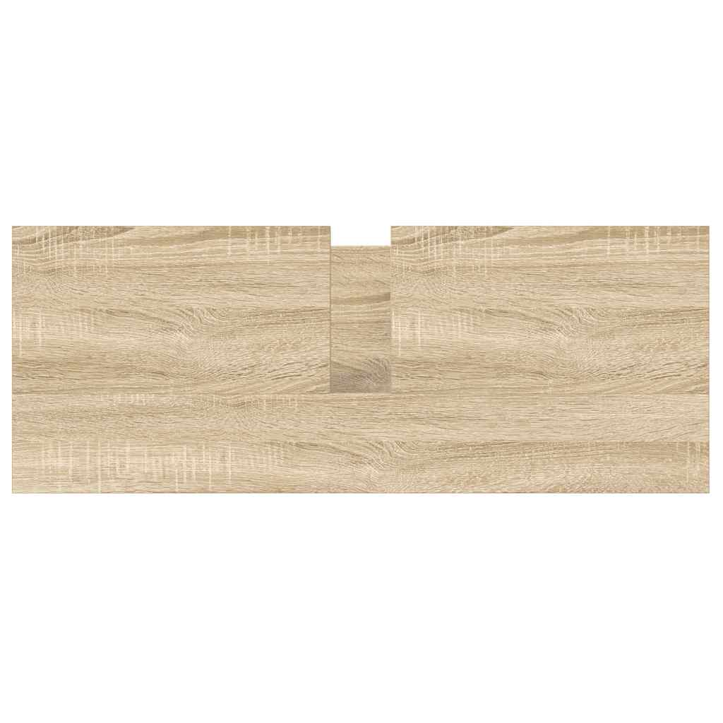 Koupelnová Skříňka S Umyvadlem A Zásuvkami Sonoma Dub Tmavě Zelená