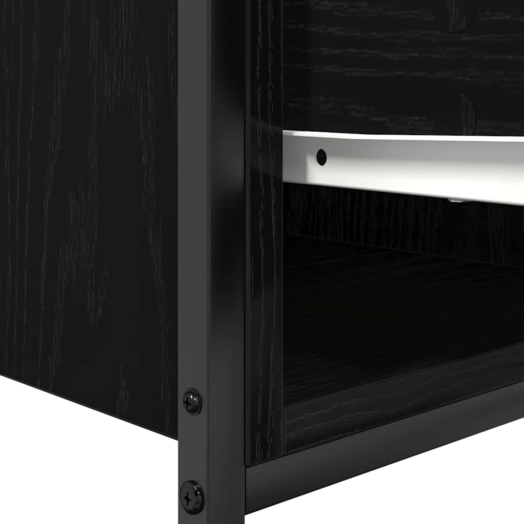 Koupelnová Skříňka S Umyvadlem A Zásuvkami Černý Dub