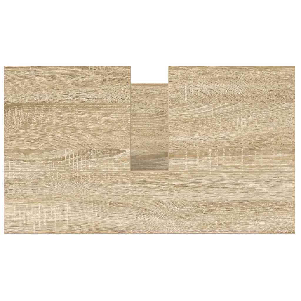 Koupelnová Skříňka S Umyvadlem A Zásuvkami Sonoma Dub