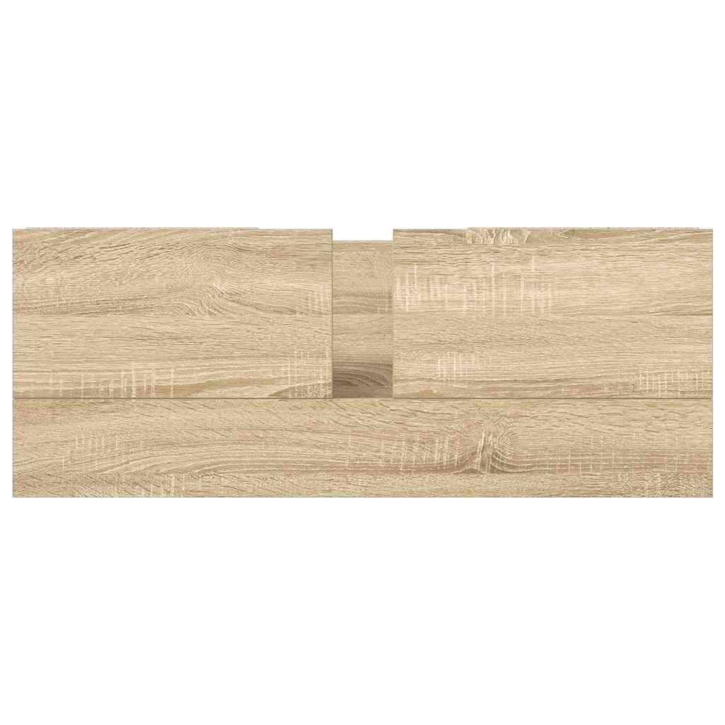 Skříňka S Umyvadlem A Zásuvkami Sonoma Dub 90X34,5X60 Cm