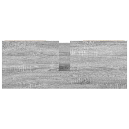 Skříňka Pod Umyvadlo Se Zásuvkami Šedá Sonoma 90X34,5X60 Cm Tmavě Zelená