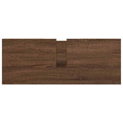 Skříňka S Umyvadlem A Zásuvkami Hnědý Dub 90X34,5X60 Cm