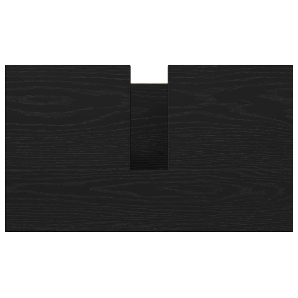 Koupelnová Skříňka S Umyvadlem Černá 60X34,5X60 Cm