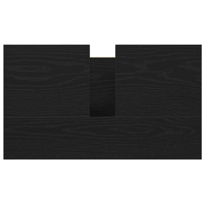 Koupelnová Skříňka S Umyvadlem Černá 60X34,5X60 Cm