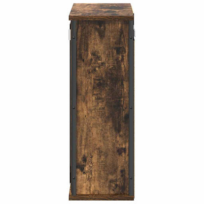 Koupelnová Nástěnná Skříňka Se Zrcadlem Uzený Dub 50X21X60 Cm