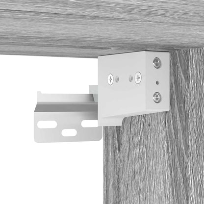 Koupelnová Nástěnná Skříňka Se Zrcadlem Šedá Sonoma 50X21X60 Cm