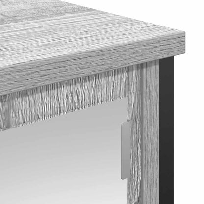 Koupelnová Nástěnná Skříňka Se Zrcadlem Šedá Sonoma 50X21X60 Cm