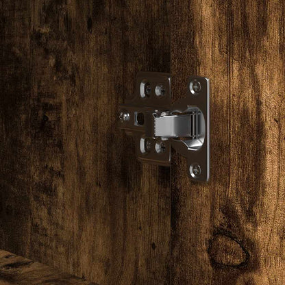 Koupelnová Skříňka S Policemi Uzený Dub 36X35X165 Cm