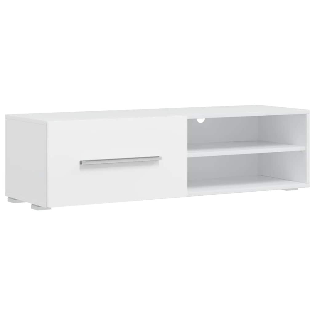 5Dílná Tv Stolky S Led Osvětlením Matné Bílé Kompozitní Dřevo Fialová