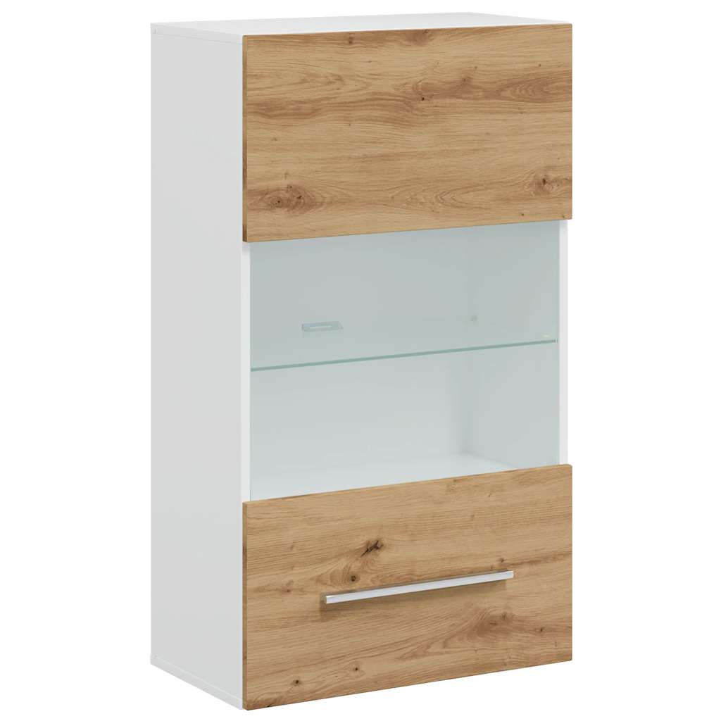 5Dílná Tv Stolky S Led Osvětlením Dub Artisan Kompozitní Dřevo Fialová