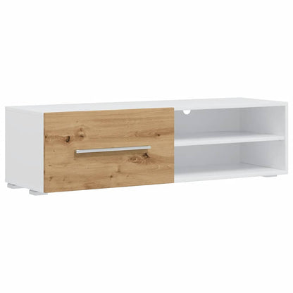 5Dílná Tv Stolky S Led Osvětlením Dub Artisan Kompozitní Dřevo Fialová