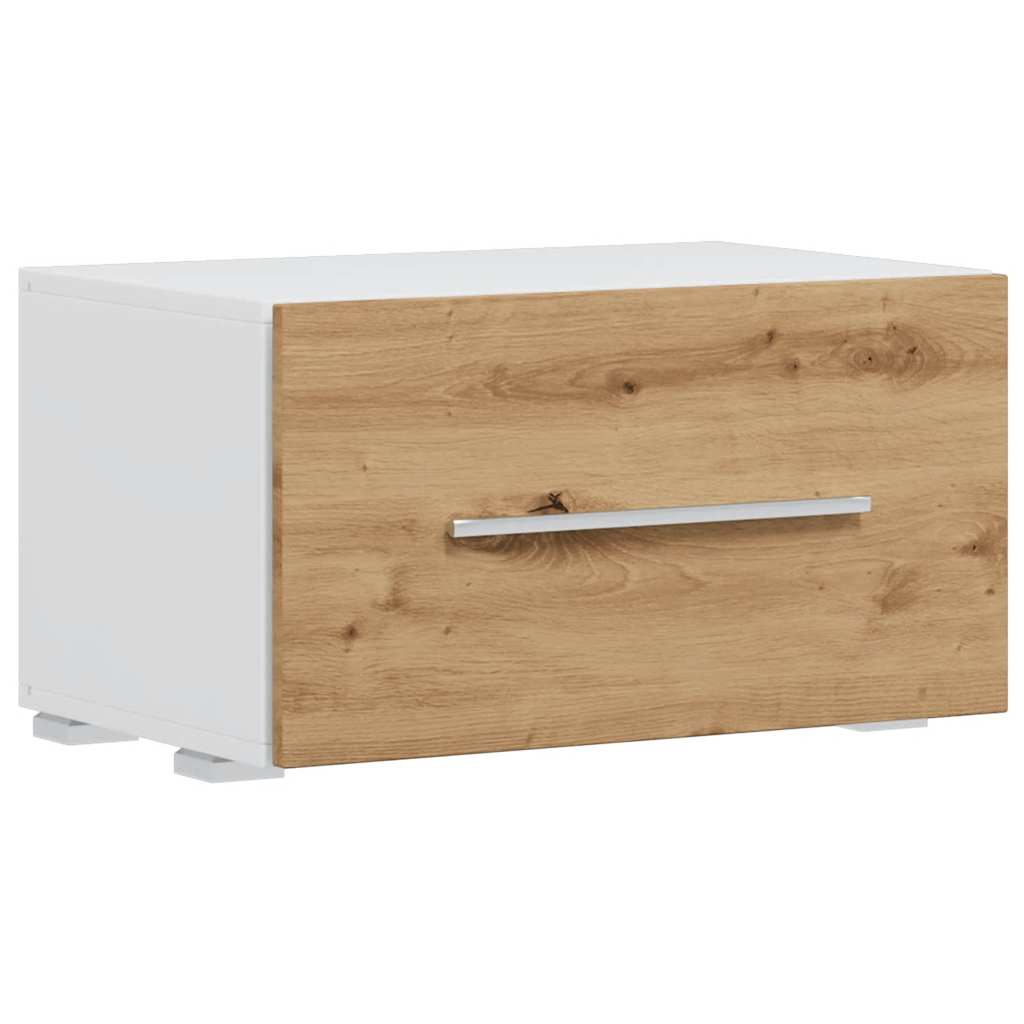 5Dílná Tv Stolky S Led Osvětlením Dub Artisan Kompozitní Dřevo Fialová