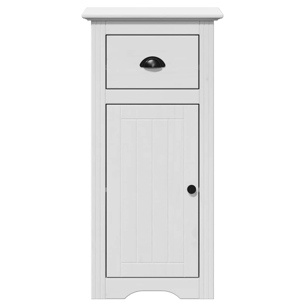 4Dílná Koupelnová Sestava "Bodo" Bílá Masivní Borové Dřevo