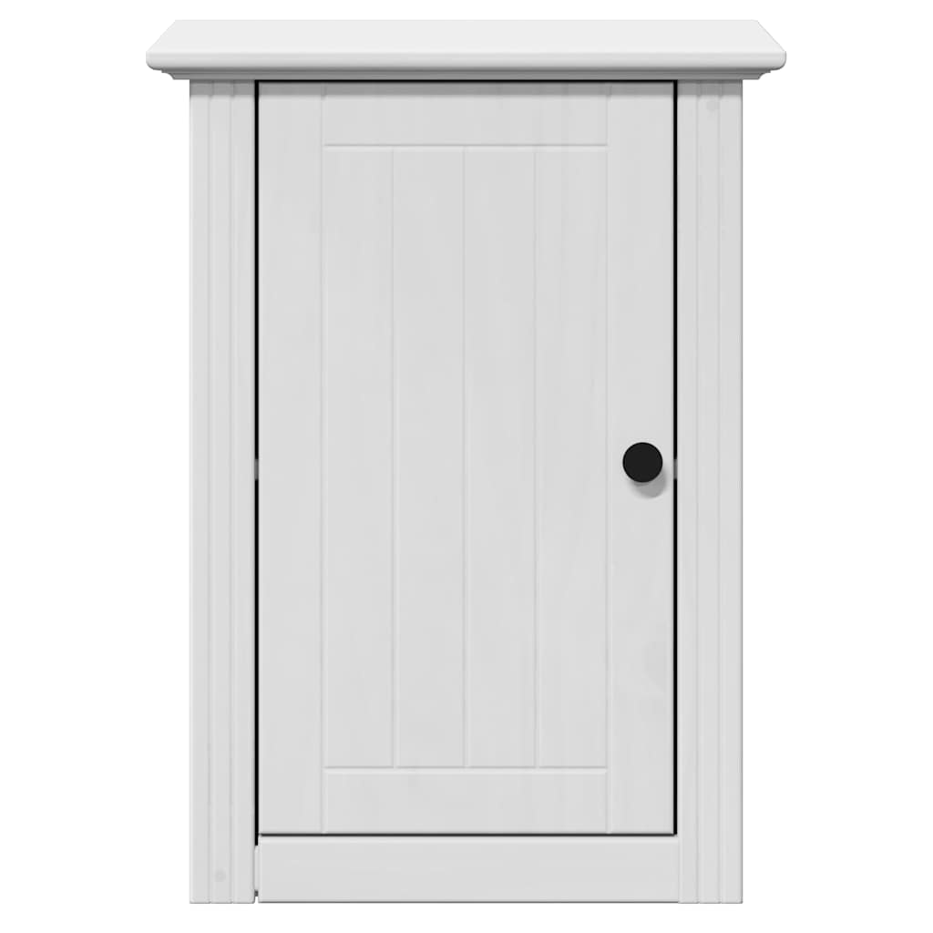 4Dílná Koupelnová Sestava "Bodo" Bílá Masivní Borové Dřevo