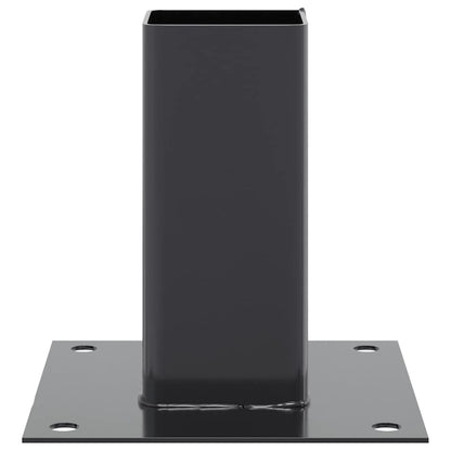 Podstavce Pod Sloupky Čtvercové 4 Ks Antracit 61X61 Mm