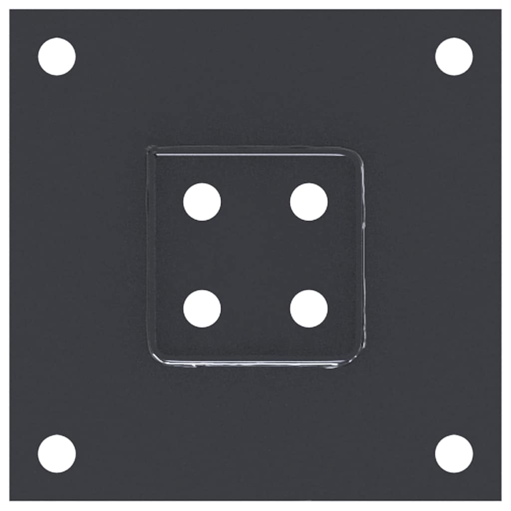 Podstavce Pod Sloupky Čtvercové 4 Ks Antracit 61X61 Mm