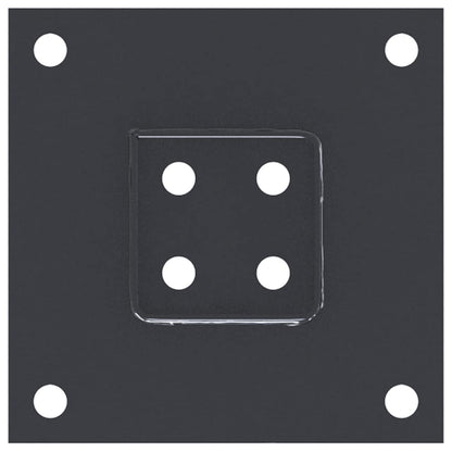 Podstavce Pod Sloupky Čtvercové 4 Ks Antracit 61X61 Mm
