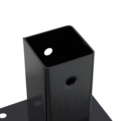 Podstavce Pod Sloupky Čtvercové 4 Ks Antracit 61X61 Mm