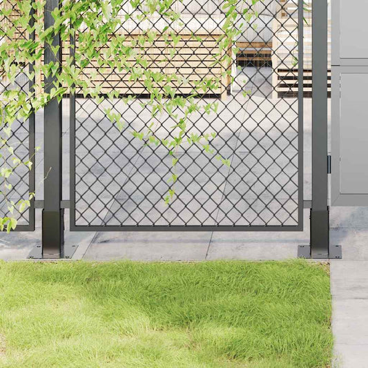 Podstavce Pod Sloupky Čtvercové 4 Ks Antracit 61X61 Mm