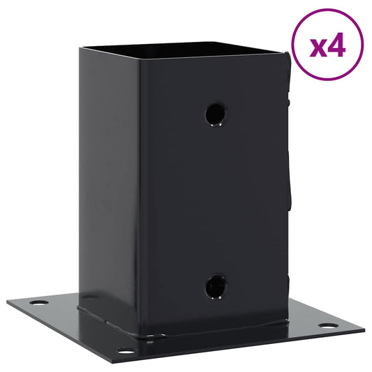 Podstavce Pod Sloupky Čtvercové 4 Ks Antracit 91X91 Mm