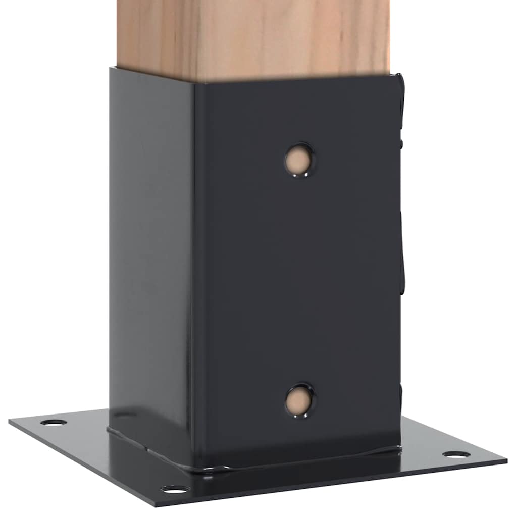 Podstavce Pod Sloupky Čtvercové 4 Ks Antracit 91X91 Mm