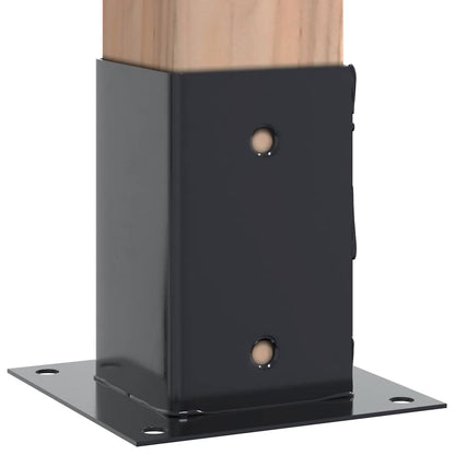 Podstavce Pod Sloupky Čtvercové 4 Ks Antracit 91X91 Mm