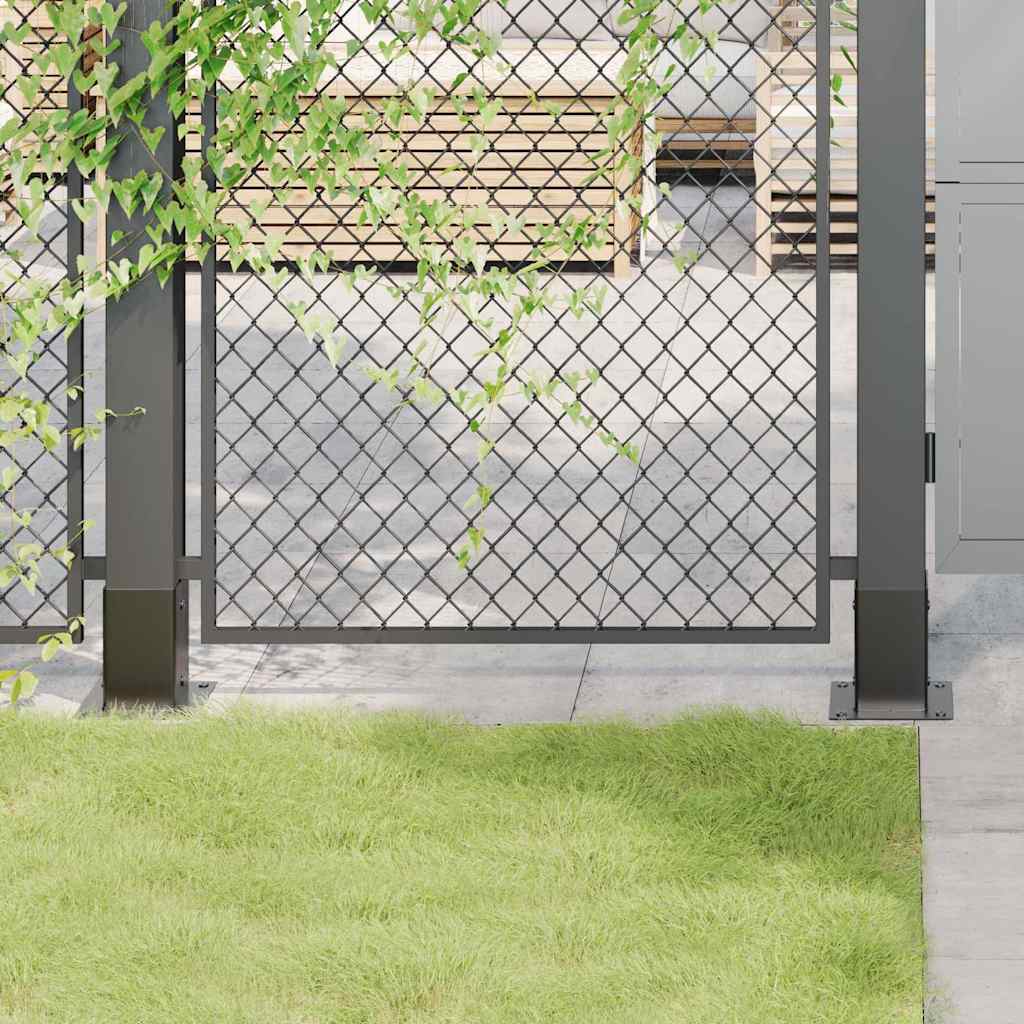 Podstavce Pod Sloupky Čtvercové 4 Ks Antracit 91X91 Mm