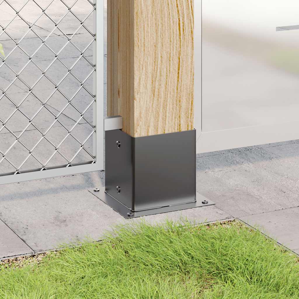 Podstavce Pod Sloupky Čtvercové 12 Ks Antracit 141X141 Mm
