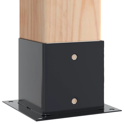 Podstavce Pod Sloupky Čtvercové 12 Ks Antracit 141X141 Mm