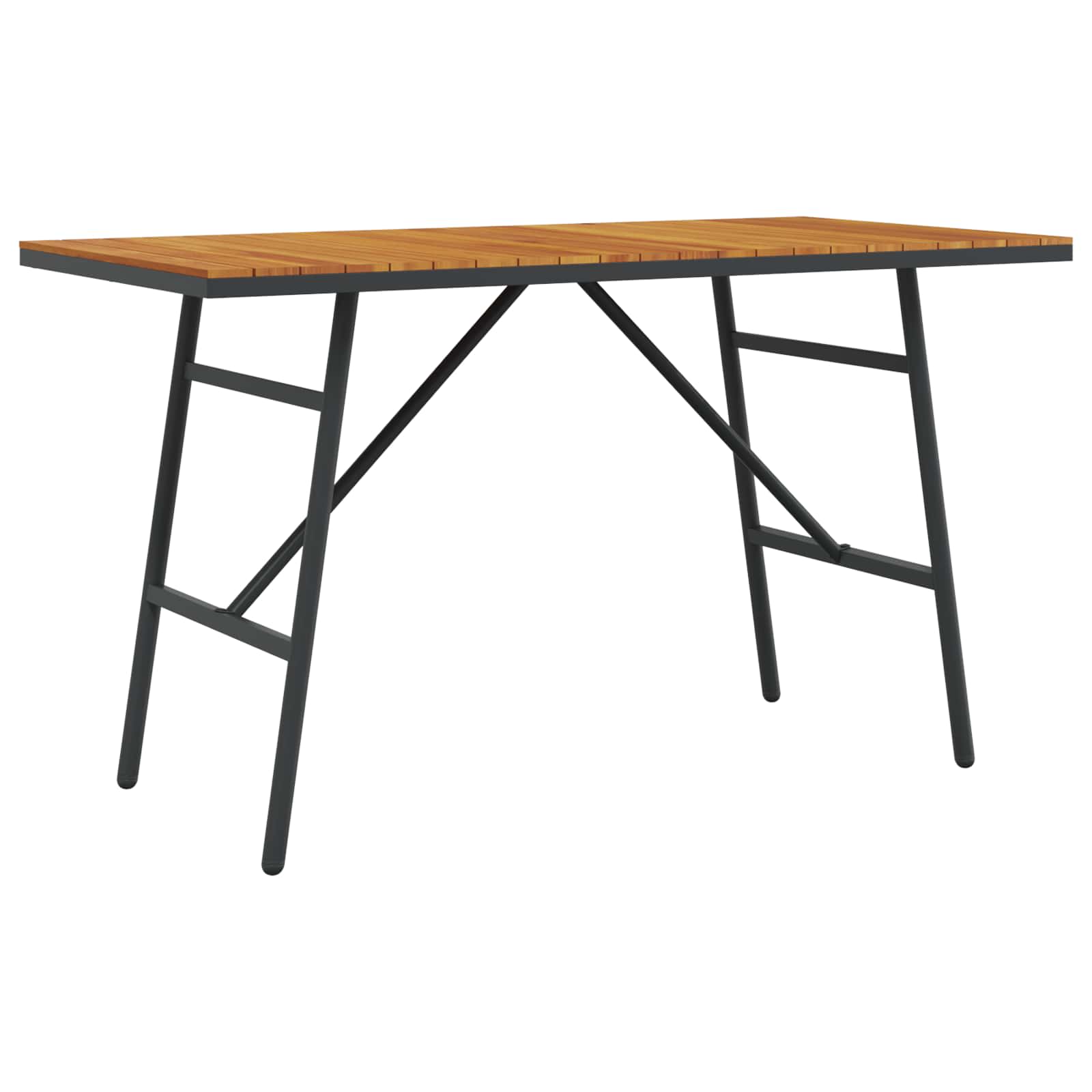 Jídelní Stůl Hnědá 110 X 55 X 61,5 Cm Masivní Akátové Dřevo