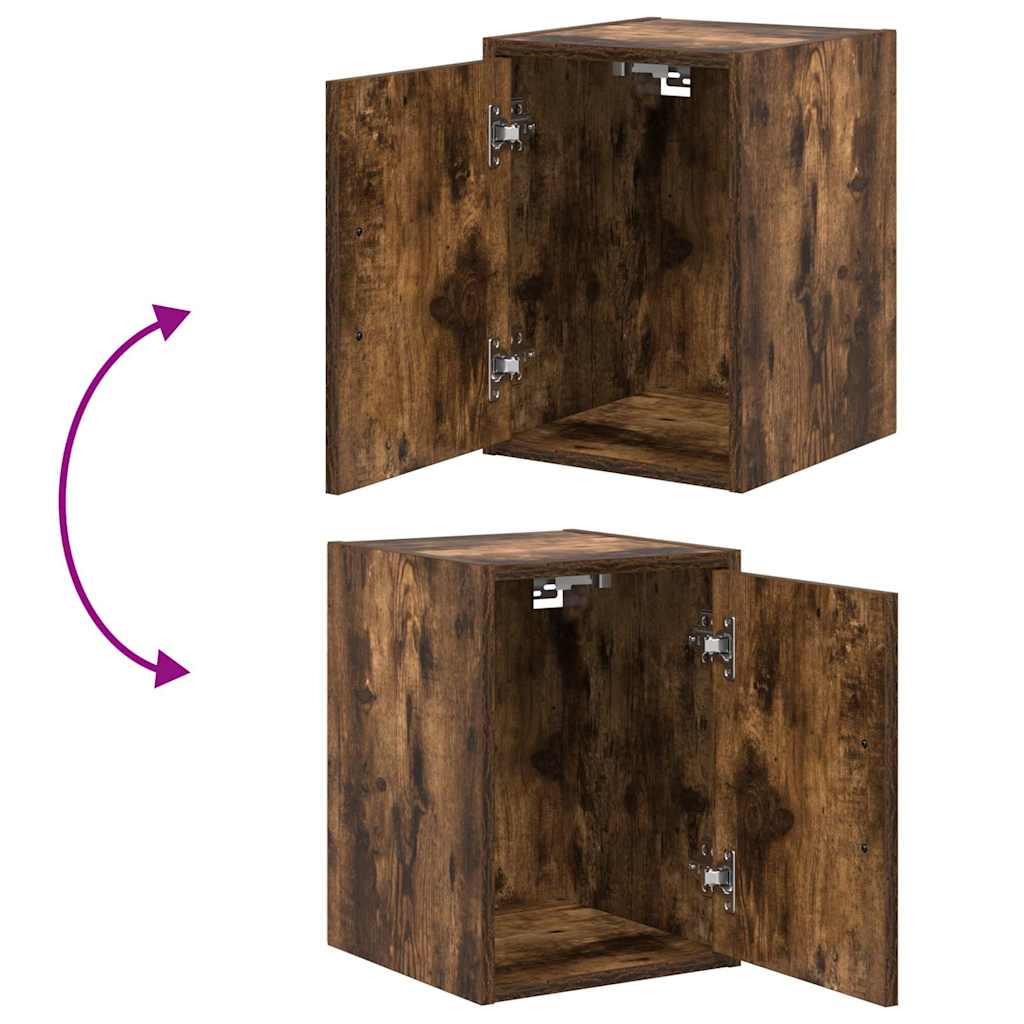 Garážové Skříně 2 Ks Kompozitní Dřevo Kouřový Dub