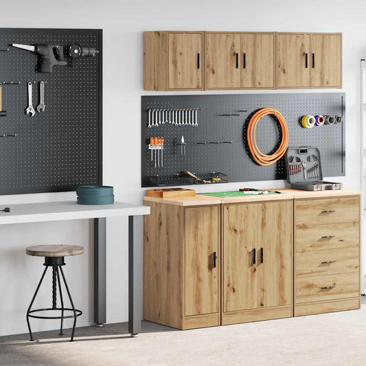 Garážové Skříně 2 Ks Dub Artisan Kompozitní Dřevo