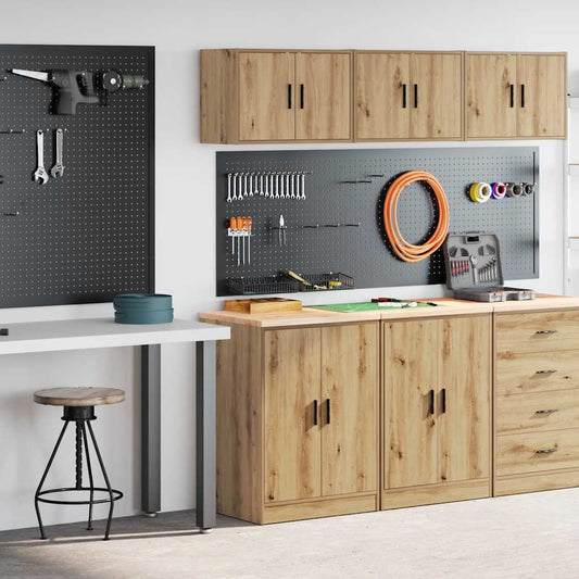 Garážové Skříně 2 Ks Dub Artisan Kompozitní Dřevo