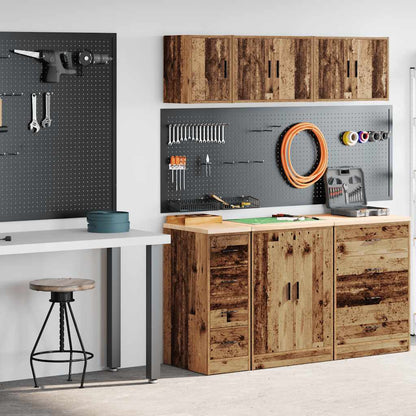 Garážové Skříně 2 Ks Kompozitní Dřevo Staré Dřevo