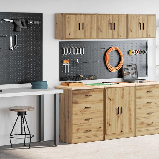 Garážové Skříně 2 Ks Dub Artisan Kompozitní Dřevo