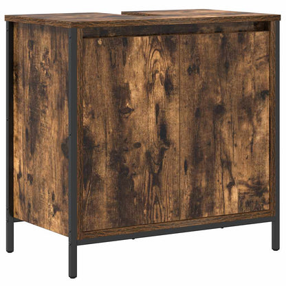 2Dílný Set Koupelnového Nábytku Kouřový Dub Kompozitní Dřevo