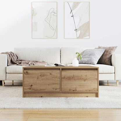 Konferenční Stolek Se Zásuvkami Řemeslnický Dub 100X100X40 Cm