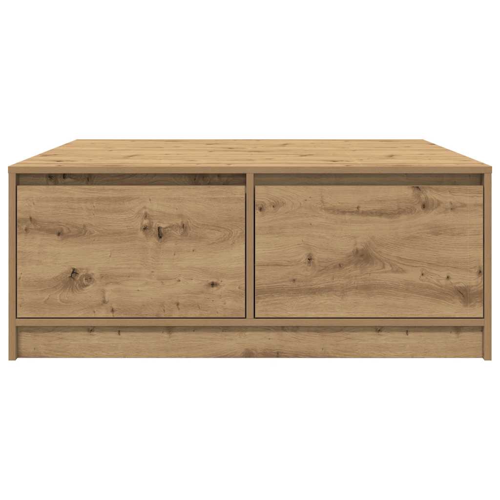 Konferenční Stolek Se Zásuvkami Řemeslnický Dub 100X100X40 Cm