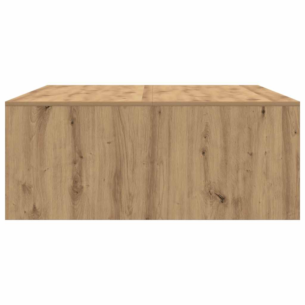 Konferenční Stolek Se Zásuvkami Řemeslnický Dub 100X100X40 Cm
