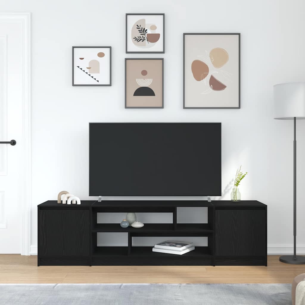 Tv Skříňka Černý Dub 188,5X41X50 Cm Kompozitní Dřevo
