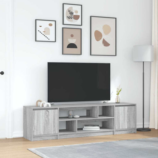 Tv Skříňka Šedá Sonoma 188,5X41X50 Cm Kompozitní Dřevo
