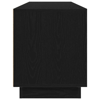 Tv Skříňka S Led Osvětlením Černý Dub 193,5X41X50 Cm