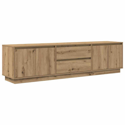 Tv Skříňka S Led Osvětlením Dub Artisan 193,5X41X50 Cm