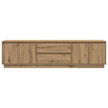 Tv Skříňka S Led Osvětlením Dub Artisan 193,5X41X50 Cm