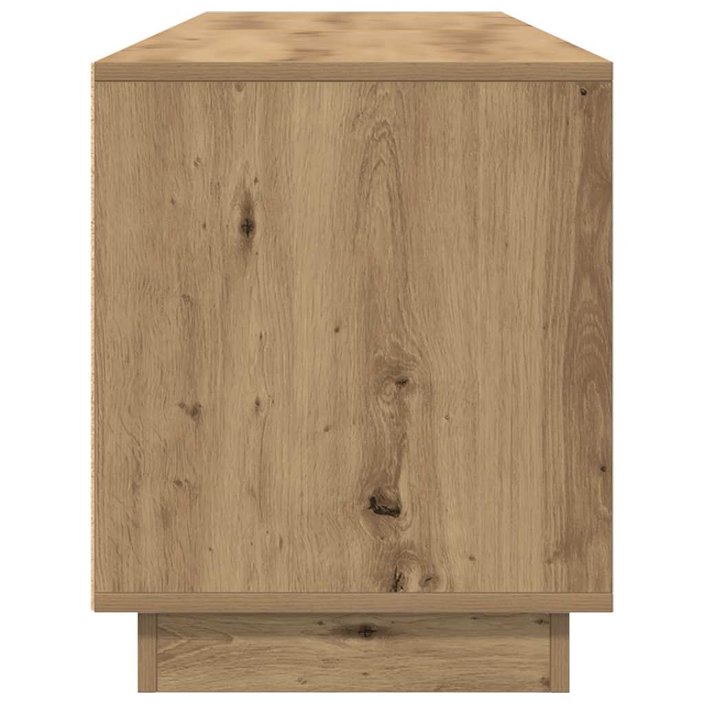 Tv Skříňka S Led Osvětlením Dub Artisan 193,5X41X50 Cm
