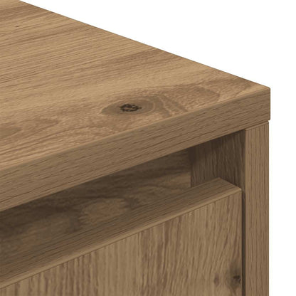 Tv Skříňka S Led Osvětlením Dub Artisan 193,5X41X50 Cm