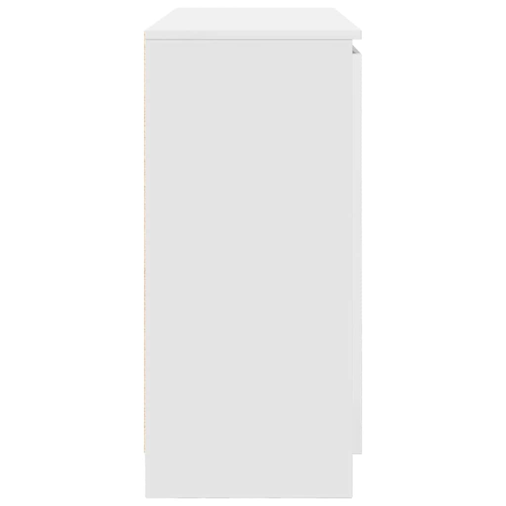 Příborník Se Zásuvkami Bílý 100,5X35X76 Cm Kompozitní Dřevo